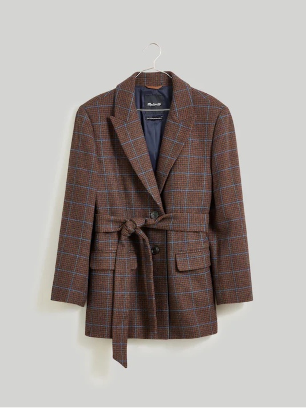 Madewell The Bedford Oversized Belted Blazer